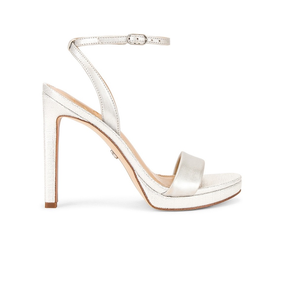 Brand new silver Sam Edelman heels with box